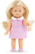 Corolle babypop mini corolline rosy met roze geruite jurk pop.