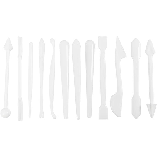 Creativ company boetseerstaafjes, afm 12,7-14,3 cm, wit, 12 stuk 1 doos