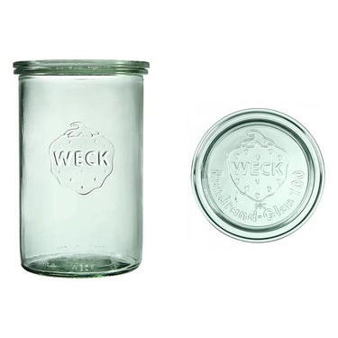 Weck stort glas met deksel (1050ml) 1l 6 stuks