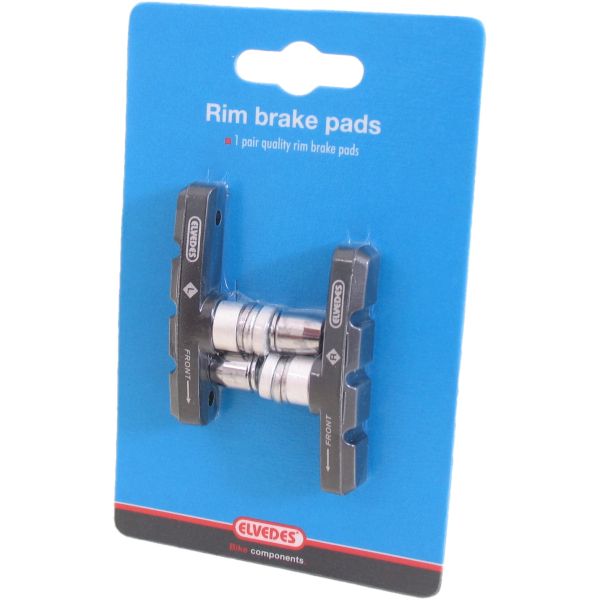 Load image into Gallery viewer, remblokken V-brake 60 x 14 mm zwart 2 stuks
