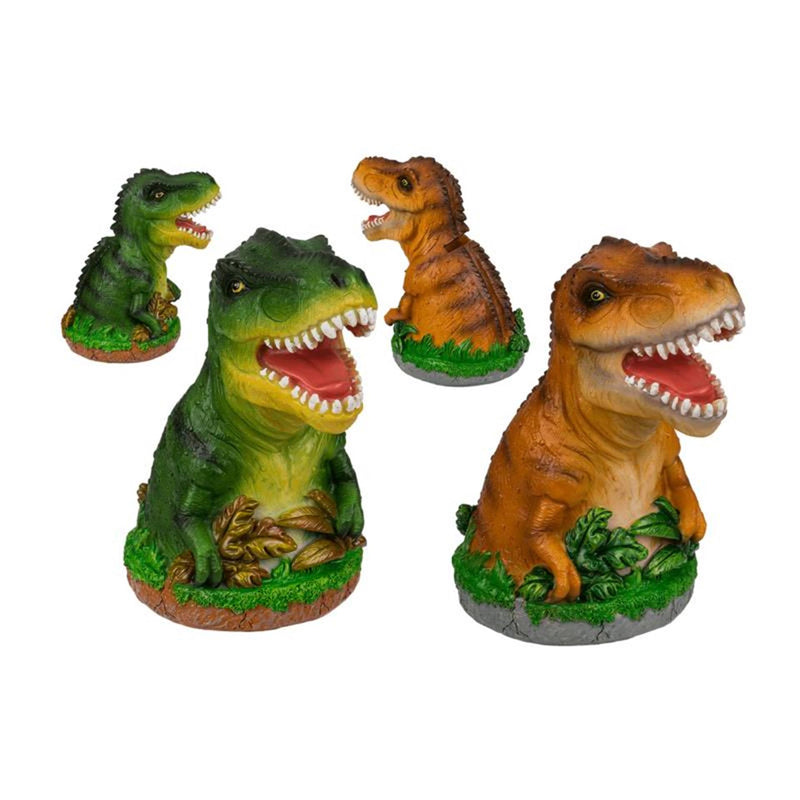 Load image into Gallery viewer, Out of the blue spaarpot dinosaurus polyresin 13x15cm
