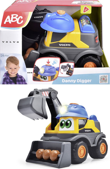 Dickie simba - abc - danny digger - graafmachine - vanaf 2 jaar - volvo