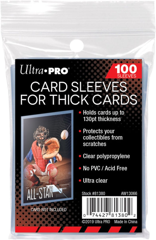 Ultrapro ultra pro - 100 standaard formaat dik kaarthoesjes pack (100 x 152 mm)