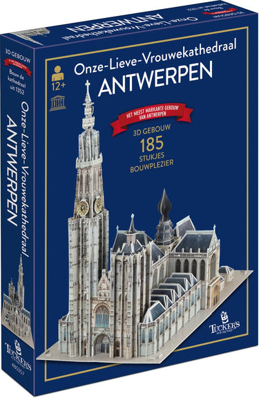 Tucker's fun factory onze-lieve-vrouwekathedraal antwerpen - 3d gebouw (185 stukjes) -