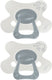 Difrax fopspeen natural - 6 tot 12 maanden - olifant - grijs olifantenprint - 2 stuks