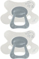 Difrax fopspeen natural - 6 tot 12 maanden - olifant - grijs olifantenprint - 2 stuks