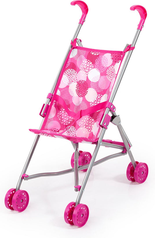 Bayer design - poppenbuggy - roze en wit