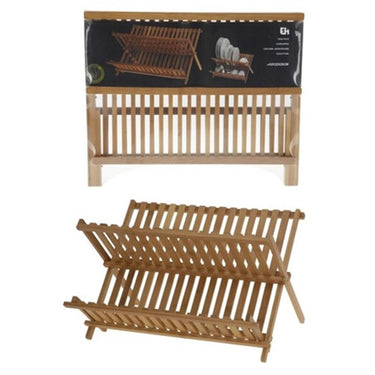 Excellent houseware afdruiprek bamboe 26x42x32cm