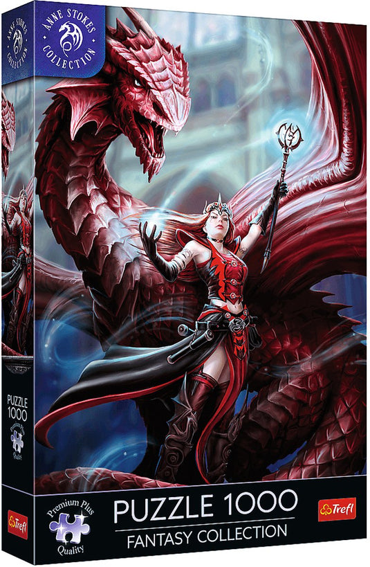 Trefl puzzel 1000 stukjes - fantasy collection scarlet mage anne stokes.