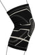 Avento knie bandage - compressie - zwart zilvergrijs - maat s m
