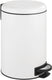 Wenko pedaalemmer leman easy-close 12 liter mat wit - easy close deksel - afvalemmer - prullenbak - afvalbak - vuilbak - vuilnisbak
