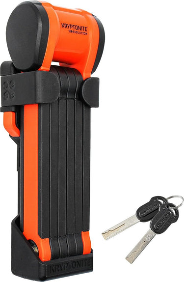 Kryptonite evolution 790 vouwslot – art-2 slot – vouwslot (elektrische) fiets – 90 cm lang - zwart oranje