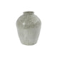 Countryfield vaas gayle aardewerk wit groen 23,5xh30,5cm