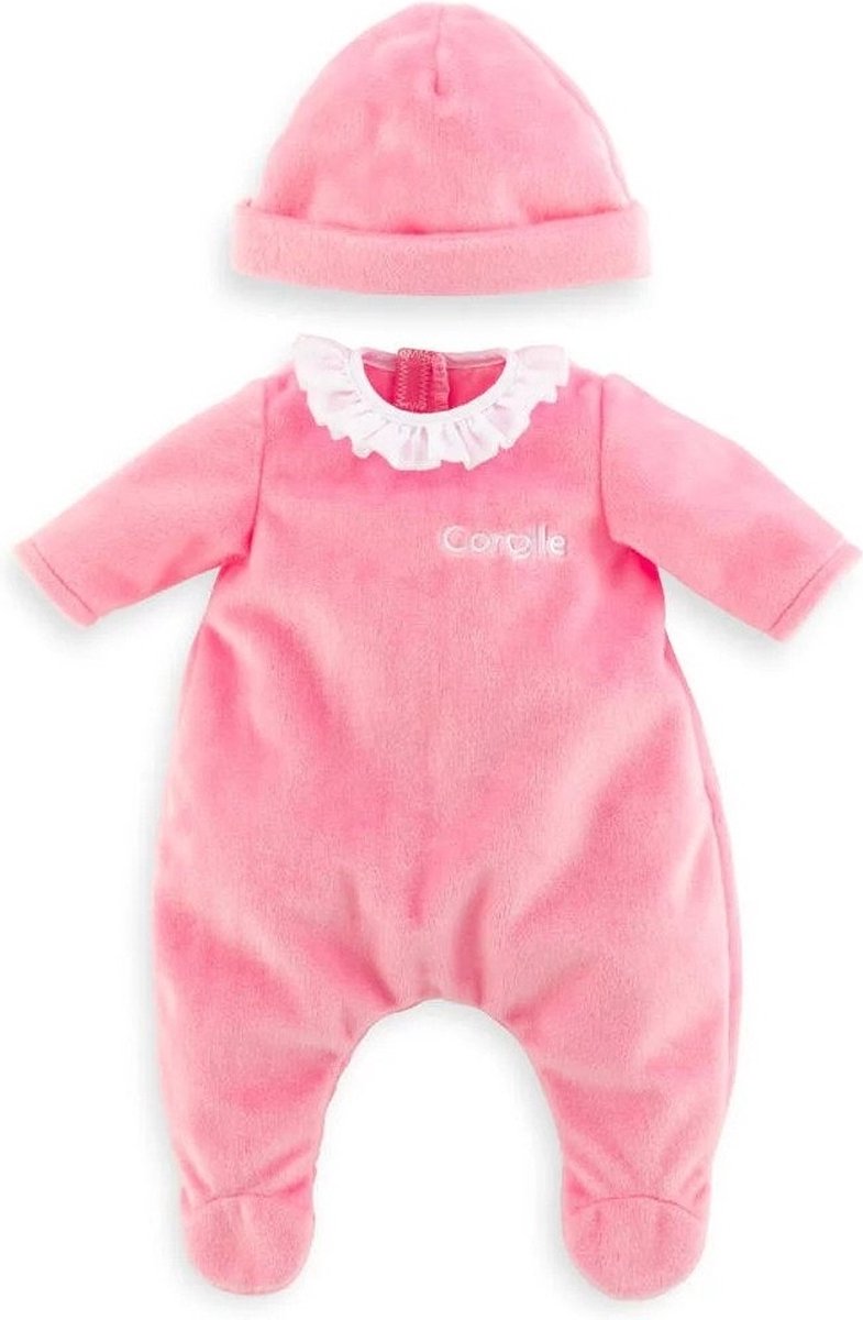 Load image into Gallery viewer, Corolle mon premier poupon pyjama met muts roze babypop 30 cm
