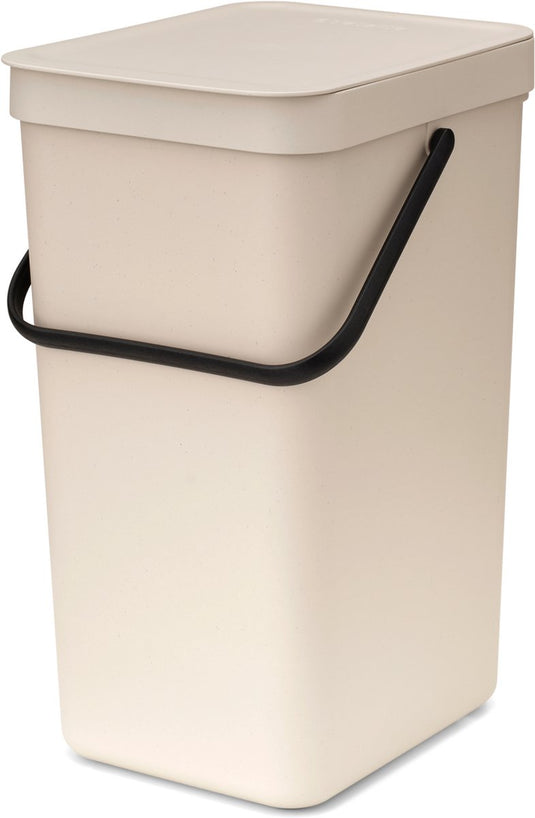 Brabantia sort go prullenbak - 16 l - soft beige