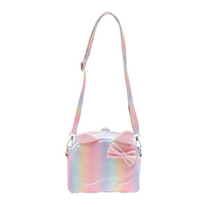 No brand unicorn schoudertas multikleur rainbow | 6 stuks