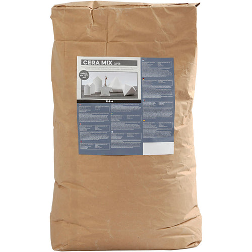 Creativ company cera-mix super gipsgietmix, wit, 25 kg 1 doos