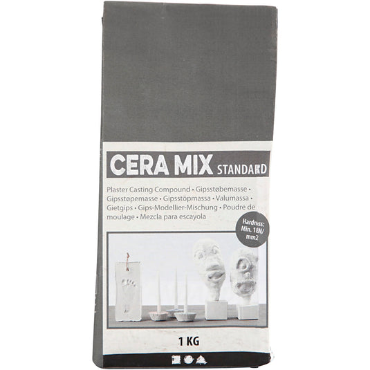 Creativ company cera-mix standaard gipsgietmix, lichtgrijs, 1 kg