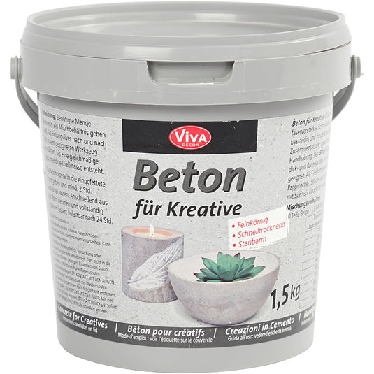 Viva decor hobbybeton, grijs, 1500 gr 1 doos