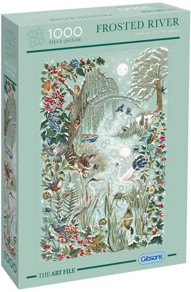 Gibsons - frosted river (door the art file) - 1000 stukjes 48×69cm (b×h) - legpuzzel voor volwassenen