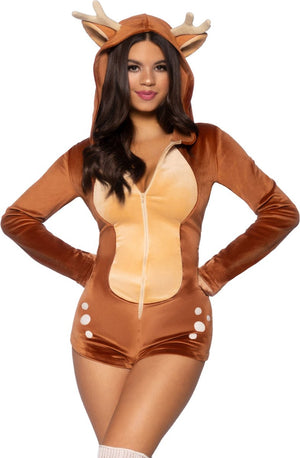 Leg avenue velvet fawn romper