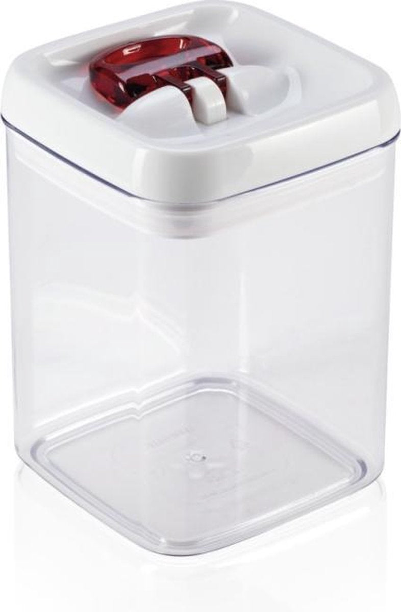 Load image into Gallery viewer, Leifheit fresh easy voorraaddoos - vierkant - 1,6 liter - wit
