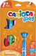 Carioca set viltstiften teddy marker 1+ multicolour 12 onderdelen