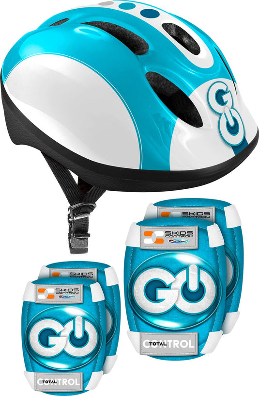 Stamp helmet + elbow knee pads unisex, skids control