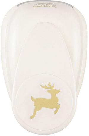 Vaessen creative pons - figuurpons - rendier - 3,5 x 4,5 cm
