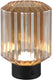 Rl live your light reality lord - tafellamp - zwart mat - incl. 1x smd 2w - touch functie - oplaadbaar - rook glas