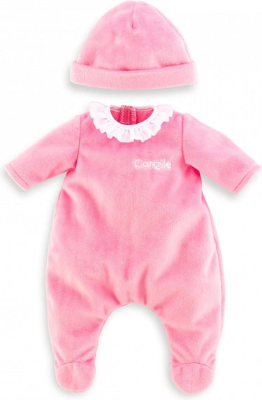 Corolle mon grand poupon pyjama met muts roze babypop 36 cm