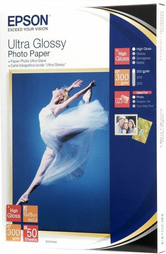 Epson c13s041944bh fotopapier ultra - 13x18cm 50 vellen