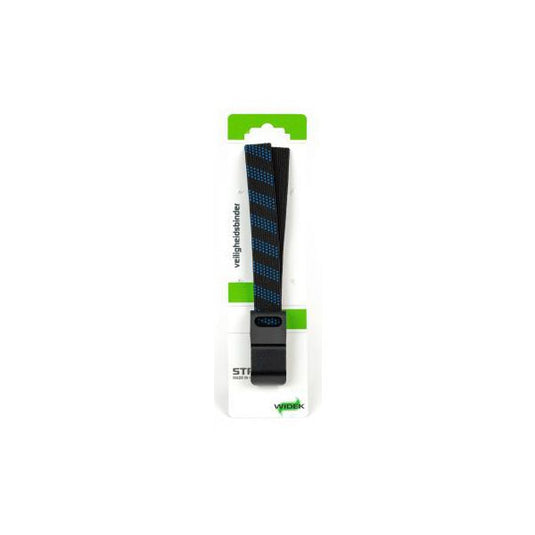 Qibbel widek veiligheidsbinder suv stalen haak 54cm zwart blauw