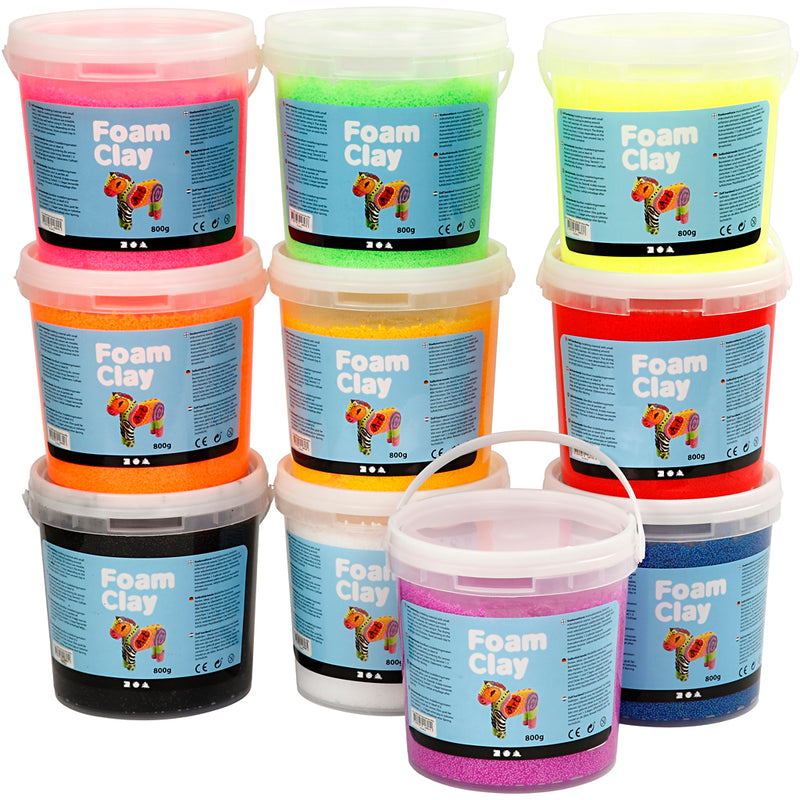 Afbeelding laden in galerijviewer, Https: www.cchobby.nl foam-clayr-diverse-kleuren-10-emmer-1-doos
