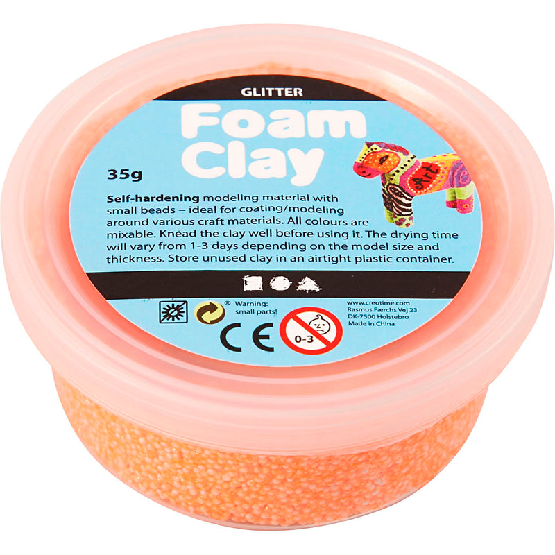 Load image into Gallery viewer, Creativ company https: www.cchobby.nl foam-clayr-glitter-oranje-35-gr-1-doosje
