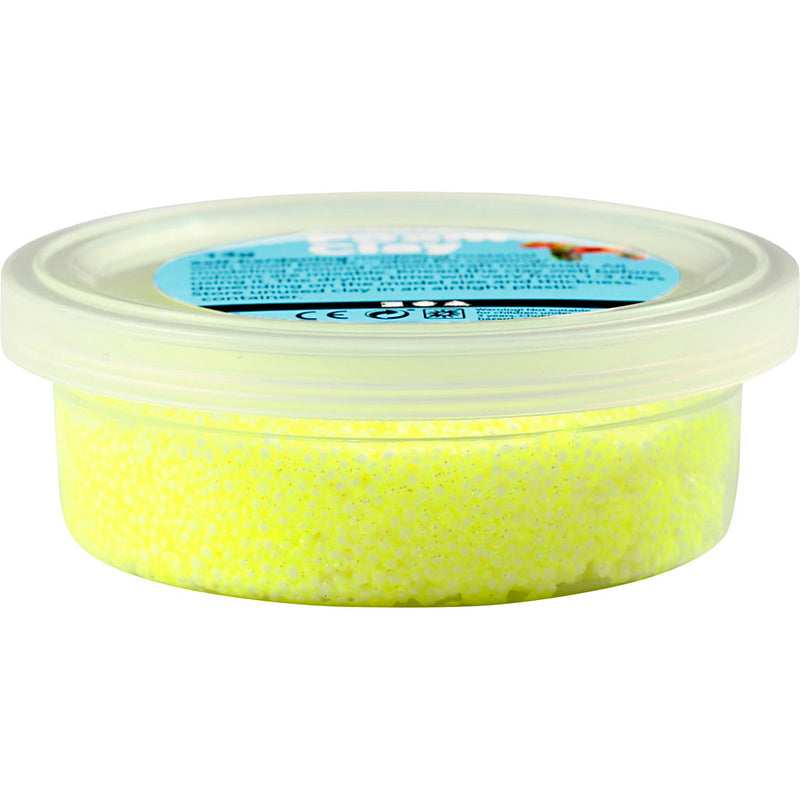 Afbeelding laden in galerijviewer, Https: www.cchobby.nl foam-clayr-glitter-geel-35-gr-1-doosje
