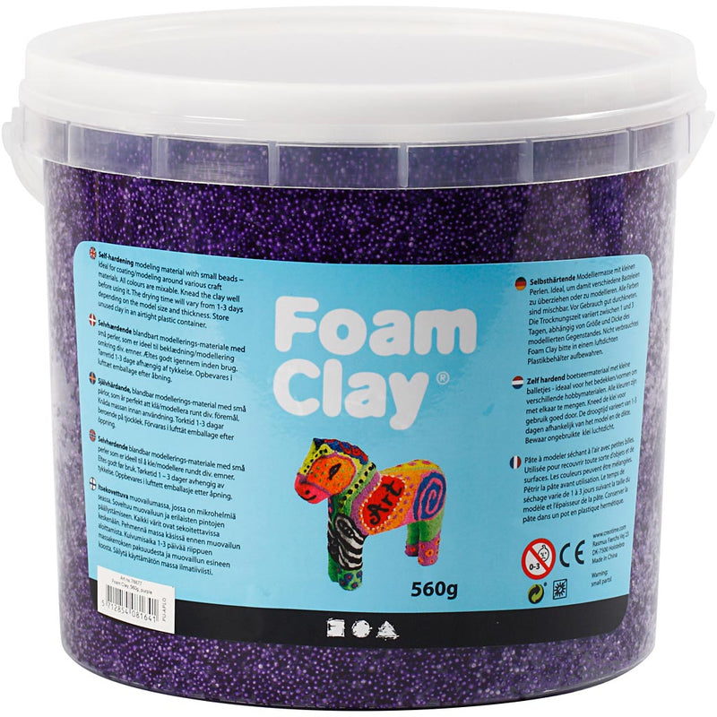 Load image into Gallery viewer, Foam clay https: www.cchobby.nl foam-clayr-paars-560-gr-1-emmer
