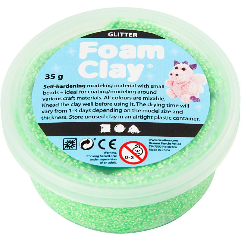 Load image into Gallery viewer, Creativ company https: www.cchobby.nl foam-clayr-glitter-groen-35-gr-1-doosje
