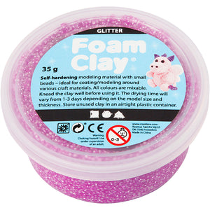 Creativ company http: www.cchobby.nl foam-clayr-glitter-paars-35-gr-1-doosje