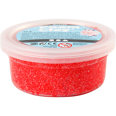 Creativ company https: www.cchobby.nl foam-clayr-glitter-rood-35-gr-1-doosje