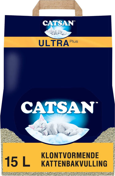 Catsan kattenbakvulling - klontvormend ultra - zak - 15l