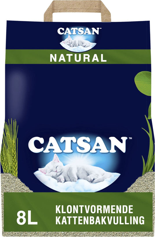 Catsan kattenbakvulling - natural klontvormend - 8 l
