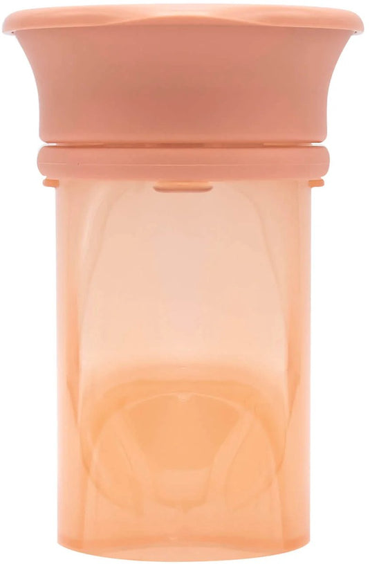 Difrax 360°beker drinkbeker - 250 ml - 9+ maanden - oranje - 1 stuk