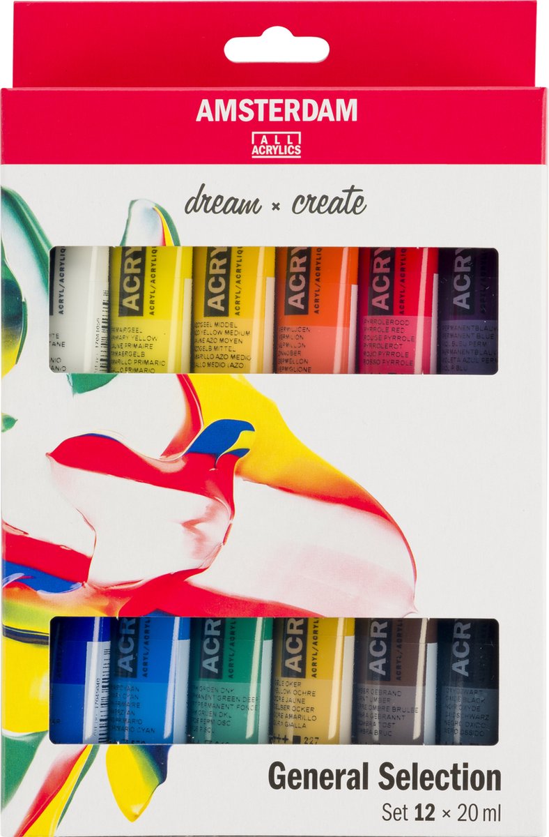 Load image into Gallery viewer, Amsterdam standard series acrylverf algemene selectie set | 12 × 20 ml
