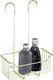Wenko doucherek milo rvs mat goud 25x36cm - zonder boren - doucherekje hangend - douchemand - douchecaddy ophangbaar