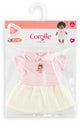 Corolle poppenoutfit t-shirt en jurkje kleine ontdekker 30cm dieren. m