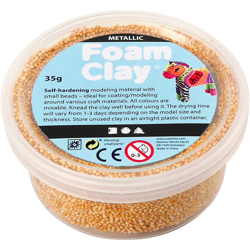 Load image into Gallery viewer, Foam clay https: www.cchobby.nl foam-clayr-metallic-goud-35-gr-1-doosje
