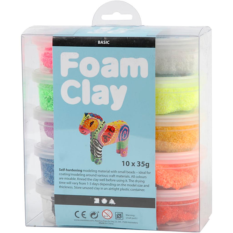 Load image into Gallery viewer, Foam clay https: www.cchobby.nl foam-clayr-diverse-kleuren-10x35-gr-1-doos

