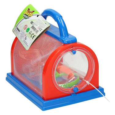 Lobbes speelgoed bv insecten observatiekast rood blauw, 3dlg.