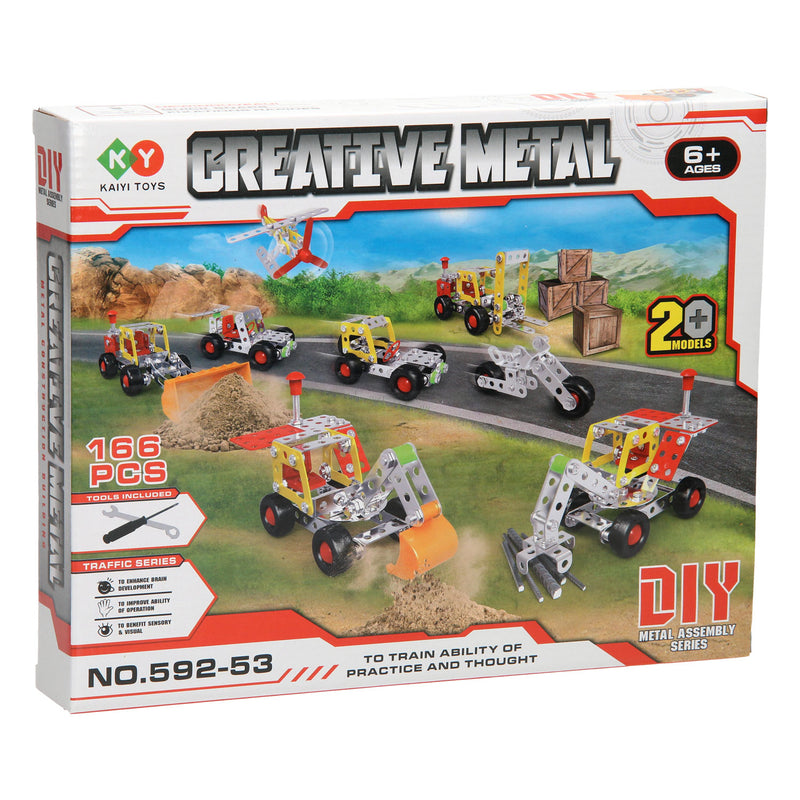 Load image into Gallery viewer, Constructieset Metaal 20 Modellen, 166dlg.
